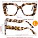 FEISEDY Oversized Square Blue Light Blocking Glasses for Men & Women - Fashionable Computer Eyewear to Reduce Eye Strain - B0111 Leopard 48mm - Buy Online on GoSupps.com