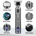 Hair Trimmer Long Hair Trimmer Men's Wireless Hair Trimmer 0 mm Hair Trimmer Rechargeable with LED Display T Blade Trimmer Electric Beard Trimmer for Children and Families (Silver LED) Silver-led - Buy Online on GoSupps.com