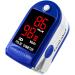 FaceLake FL400 Pulse Oximeter Fingertip with Carrying Case - Blue