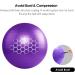 REEHUT Exercise Ball (55cm 65cm 75cm) for Fitness Anti-Burst Yoga Ball Office Chair Balance Ball Extra Thick Stability Ball for Home  Gym Physical Therapy  Pregnancy Quick Pump Included M(48-55cm) purple - Buy Online on GoSupps.com