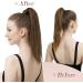 FESHFEN Blonde Straight Ponytail Extension 16 inch - Synthetic Hair Wrap Around Clip in Ponytail Hairpiece for Women and Girls - Buy Online on GoSupps.com