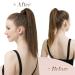 Buy 30 cm Fine Ponytail Extensions - Smooth Long Clip-In Hair Extensions in Brown & Light Brown Mix - Perfect for Women - Buy Online on GoSupps.com
