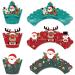 EOQPDECD 48 Pcs Christmas Cake Decorations Cupcake Topper Santa Clause Xmas Tree Snowman Reindeer Birthday Cake Decor Christmas Supplies for Christmas Theme Party Baby Shower Birthday Party - Buy Online on GoSupps.com