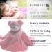 BUSHBABY Plush Teddy Comfort Blanket Gift Set - Perfect 1st Birthday or Newborn Present for Girls - Pink Cube Box - 10cm - Buy Online on GoSupps.com