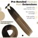 UGEAT 40CM Real Hair Extensions - U Tip Bonding 50 Strands Darkest Brown to Medium Brown 16 Inch 50g U-Tip Extensions - Buy Online on GoSupps.com