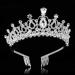 Sparkling FRCOLOR Crystal Rhinestone Wedding Tiara Crown - Silver - Buy Online on GoSupps.com