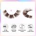 Brown Cluster Lashes Extension - 10 Pairs of 17MM Natural Wispy Fluffy Faux Mink Lashes - Buy Online on GoSupps.com