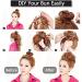 Sego Long Hair Part Real Hair Tie Extensions - Messy Bun & Updos | Voluminous Light Brown Hair (32g) - Buy Online on GoSupps.com