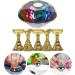 FOMIYES 1 Set manicure practice base fake nail holder fingernail display stands manicure tool nail tips practice holders magnetic base 6 piece set Crystal glass with electroplating diamond Colorful - Buy Online on GoSupps.com