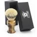 Handmade English Silver Tip Badger Shaving Brush | Imitation Horn Handle by Haryali London - Luxury Wet Shaving Accessories - Buy Online on GoSupps.com