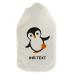 Stamp factory-personalized hot water bottle with reference-cozy heat bottle cover with desired text such as names design-gift idea for Christmas for children & adults (800 ml | penguin)