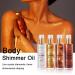 Buy Shimmer Body Oil | Gold Liquid Highlighter & Luminizer | Waterproof Moisturizing Glow for Face & Body - Buy Online on GoSupps.com