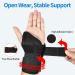 Breathable Carpal Tunnel Wrist Brace with Metal Splint - Adjustable Compression for Arthritis Pain Relief - Left (S/M) - Buy Online on GoSupps.com