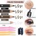 7Pcs Multicolor Waterproof Eyebrow Pencil & Eyeliner Set - Long Lasting Smudge Proof Makeup for Women - Buy Online on GoSupps.com
