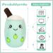 Dreafly Bubble Tea Plush Pillow Doll - 24cm Soft Toy for Home & Car Ornaments - Children's Gift Toy - Green Round Eyes - Buy Online on GoSupps.com