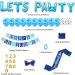 Dog Birthday Party Supplies Dog Birthday Hat Birthday Boy Sash Happy Birthday Banner 12 Inch Paw Print and 16 Inch Lets Pawty Balloon Cute Bowtie 7-Piece Set for Pet Birthday Decoration(Blue) - Buy Online on GoSupps.com