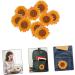 Operitacx 30 pcs Cloth Durable Sunflower Delicate Elegant Unique Embroidery Clothes Practical Creative Flower Yellowx3pcs 6X6cmx3pcs - Buy Online on GoSupps.com