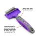 Hertzko Pet Dematting Tool - Removes Undercoat Mats and Tangled Hair - Great Grooming Comb for Dogs and Cats (Purple) - Buy Online on GoSupps.com