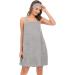 Veseacky Women's Bath Towel with Pocket & Adjustable Bathrobe - Gray XL (S-3XL) | Shop Now for International Shipping! - Buy Online on GoSupps.com