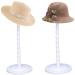 Wig Stand Set - 2 PCS Portable 14.1 Inches Plastic Wig Holder for Drying and Styling - White - Buy Online on GoSupps.com