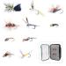 Maximcatch fly fishing 10 pieces fly with fly box wet and dry fly nymph streamer artificial baits fly best seller + nds b box