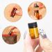 100 Mini Brown Glass Bottles 1ml with Brush Pearl Cutter & Stickers - Ideal for Essential Oils Spa & Massage - Perfect for DIY Projects - Buy Online on GoSupps.com