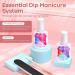 Modelones Dip Powder Liquid Set - 2 in 1 Base & Top Coat with Activator, 5 Pcs Dipping Powder System Essential Kit for French Nail Art Manicure - Long Lasting, No Lamp Needed - Buy Online on GoSupps.com