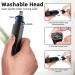 Smity Rechargeable Nose Hair Trimmer with Dual Edge Blades and LED Light - Painless Cordless Ear and Eyebrow Trimming Tool for Men and Women - Buy Online on GoSupps.com