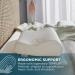 Tempur-Pedic TEMPUR-Ergo Neck Pillow - Firm Support, Medium Profile, White - Buy Online on GoSupps.com