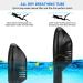 QingSong Full Face Snorkel Mask with Camera Mount | 180 Panoramic View | Anti-Fog & Anti-Leak | Snorkel Set for Kids & Adults - Black (L-XL) - Buy Online on GoSupps.com