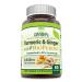 Herbal Secrets Turmeric Curcumin & Ginger with BioPerine Supplement | 2 250 Mg Per Serving | 180 Capsules | Non-GMO | Gluten Free | Made in USA