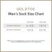 Gold Toe Men's Harrington Crew Socks - 6 Pairs, Black, Size Large - Buy Online on GoSupps.com