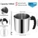 DINGPAI 44oz Double Boiler Wax Melting Pot | Stainless Steel Candle Making Pouring Pitcher with Spoon | Heat-Resistant Handle and Dripless Spout - Buy Online on GoSupps.com