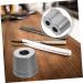 Buy Mikinona 2-Piece Razor Base Organizer | Portable Aluminum Shaver Stand | International Shipping Available - Buy Online on GoSupps.com