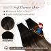 Ugeat Balayage Brown Tape Extensions - Real Remy Hair 60cm 20 Pieces 50g - Invisible #1B/4/27 - Buy Online on GoSupps.com