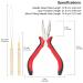 Ryalan Hair Extension Tool Kit with Needle Nose Pliers and Micro Pulling Needle Loop Threader - 500pcs Silicone Lined Beads for Human Hair Extensions - Buy Online on GoSupps.com