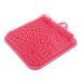 Beaupretty 1st foot massage cushion Foot massager Shower Massage Pad Foot cushion Foot pads Bathroom mats Massage pads Creative massage pad massage pad multifunction detergent spa pvc 26.5x3x3.5cm pink