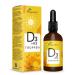 Vitamin D3 K2 Drops Vegavero | VEGAN | 2000 IU Vitamin D3 + 25 g Vitamin K2-MK7 | High Bioavailability and Dosage | Immunity + Teeth and Bone Health
