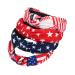 Budsmile American Flag Headbands - 4th of July Patriotic Bow Knotted Wide Headband Set - Buy Online on GoSupps.com