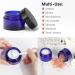 Yishik 6 Pack 30ml Blue Glass Jars with Lids 1 oz Empty Cosmetic Jars for Face Cream Travel Containers Yishik Round Sample Storage Jars with White Inner Liners Blue-1oz - Buy Online on GoSupps.com
