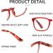 5 Pack Blue Light Blocking Reading Glasses for Men & Women - Stylish Oversized Square Readers with Spring Hinge & UV400 Protection - Buy Online on GoSupps.com