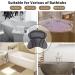 Grey Square Bath Pillow - Ergonomic Neck and Back Support, Quick Dry 4D Mesh Tub Cushion with Suction Cups - Buy Online on GoSupps.com