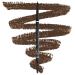 NYX Professional Makeup Micro Brow Pencil Ultra-Fine Dual-Ended Eyebrow Pencil with Retractable Tip and Brush Pack of 2 Shade: Brunette (06)