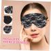 Buy Mikinona Lace Flower Eye Mask - Travel Sleep Mask for Eyeshadow & Relaxation | Black Polyester 22x9x0.8cm | International Shipping Available - Buy Online on GoSupps.com