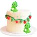 4 Pack Green Cartoon Dinosaur Cupcake Toppers - 3D Torte Decoration Picks for Baby & Birthday Parties - Buy Online on GoSupps.com