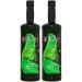 Mikah - Premium Flavors - Mint (Menta) x2 | Sirop pour boissons et desserts | Usage professionnel | 2 bouteilles de 1 litre (2x1000ml)