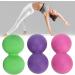 Verdant Touch Peanut Massage Ball - Silicone Yoga Training for Muscle Relaxation | Fitness Equipment in Purple Rose Red & Green - International Shipping Available - Buy Online on GoSupps.com
