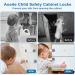 Child Safety Strap Cabinet Locks - 6 Pack Baby Proof Adjustable Latches for Cabinets, Drawers, Refrigerators - No Drilling Needed - Buy Online on GoSupps.com