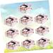 SEWOART 10pcs Xcm Tote Flower Storage Chocolate Bag Pattern Black Wedding Holiday - Buy Online on GoSupps.com