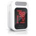 Medicinalis - Pulsoximeter Finger - Heart rate - SPO2 saturation - battery display - Finger pulse oximeter - measurement of pulse and oxygen saturation on the finger - OLED display - alarm - ONE Touch Operation A: White / Black